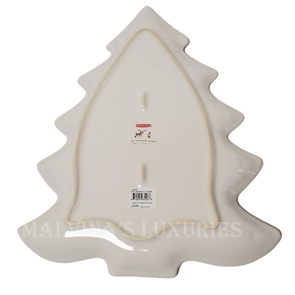 JULISKA BERRY & THREAD NORTH POLE 15" CERAMIC TREE PLATTER CHRISTMAS SANTA THEME - Picture 5 of 13
